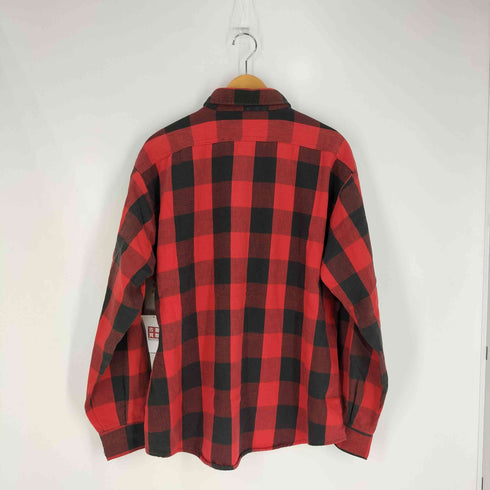 ファイブブラザー FIVE BROTHER 70S~80S USA製 ブロックチェック ヘビーネルシャツ メンズ import:XL